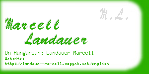 marcell landauer business card